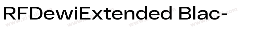 RFDewiExtended Blac字体转换